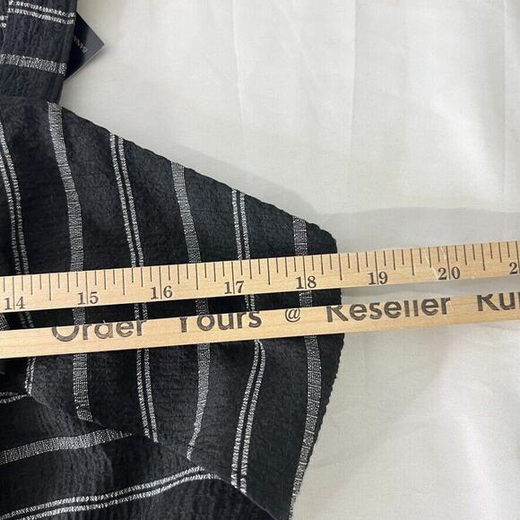 Banana Republic Pin Stripe Black White Sleeveless Striped Dress Size 10 NEW - Picture 9 of 10